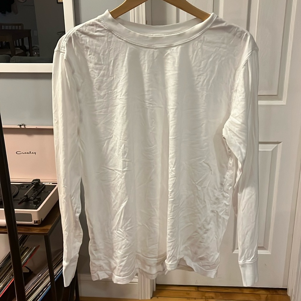 Lululemon long sleeve running top white size 8